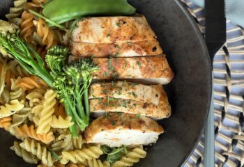 Chicken (Marinated) Pasta And Greens (Clean)