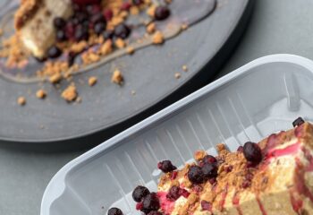 Protein Vanilla Lotus Biscuit Cheesecake