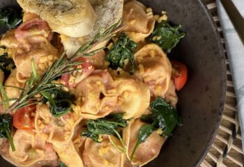 Chicken Spinach Tortellini Alfredo Mascarpone Sauce